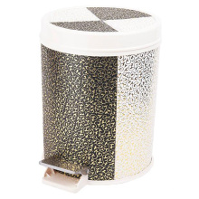 Round Foot Pedal Leatherette Dustbin